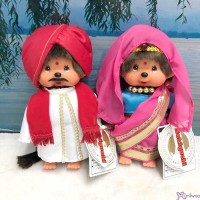 276020+30 Sekiguchi Monchhichi Plush 20cm National Indian Boy & Girl  